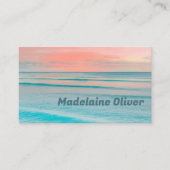 Travel Ocean Sky Blue Modern Visitenkarte (Vorderseite)