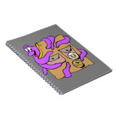 Travel Octopus Embracing Backpack Cust.Notebook Notizblock (Rechte Seite)