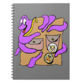 Travel Octopus Embracing Backpack Cust.Notebook Notizblock (Vorderseite)