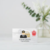 Travel | Personal Driver | Assistant Visitenkarte (Stehend Vorderseite)