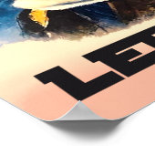 Travel poster for Beirut, Lebanon (Ecke)