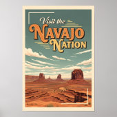 Travel Poster Vintage Navajo Nation (Vorne)