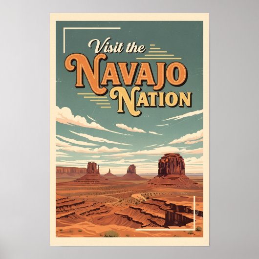 Travel Poster Vintage Navajo Nation (Vorne)