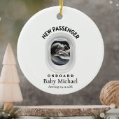 Travel Pregnancy Announcement Passenger On Board Keramik Ornament
