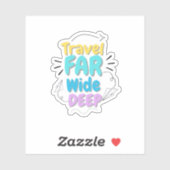 Travel Quote Sticker  (Blatt)