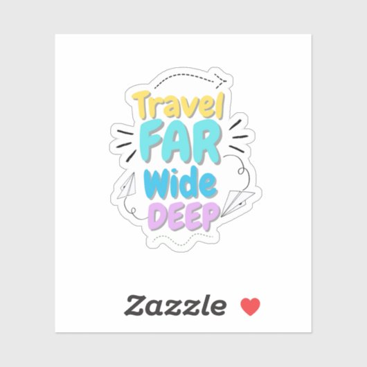 Travel Quote Sticker (Blatt)