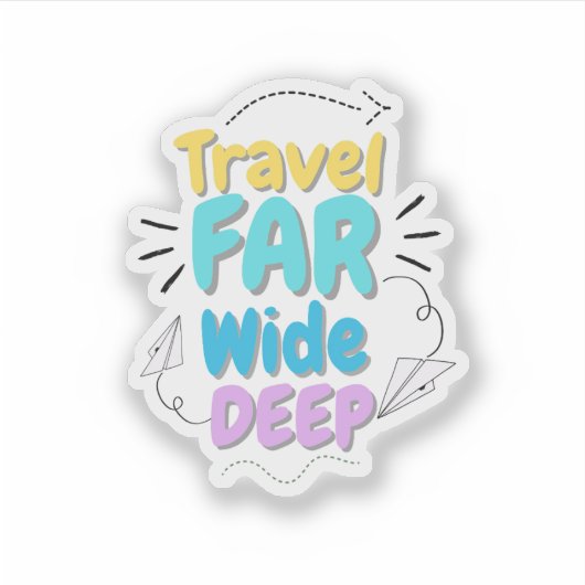 Travel Quote Sticker  (Vorderseite)