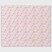 Travel Romantic Love You Red Airplane Custom Geschenkpapier (Flach)