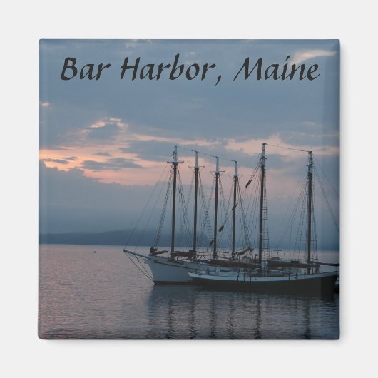 Travel Souvenir Magnet Bar Harbour Maine (Vorne)