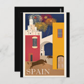 Travel Spain, vintage travel, Postkarte (Vorne/Hinten)