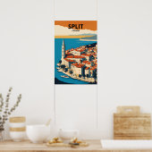 Travel Split Kroatien Poster (Küche)