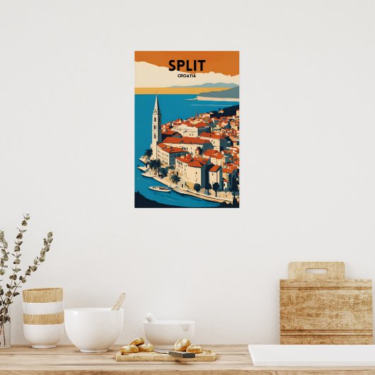 Travel Split Kroatien Poster (Küche)
