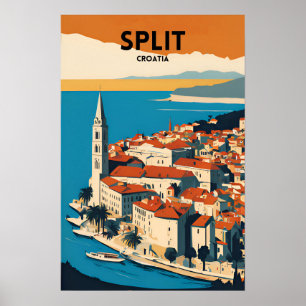 Travel Split Kroatien Poster