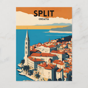 Travel Split Kroatien Postkarte