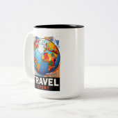 Travel sports zweifarbige tasse (Vorderseite Links)