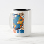 Travel sports zweifarbige tasse (Vorderseite Links)