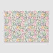 Travel Stamps Decoupage Seidenpapier (Vorderseite)