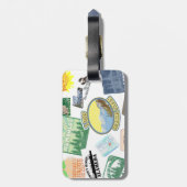 Travel Stickers Gepäckmarke Gepäckanhänger (Rückseite vertikal)