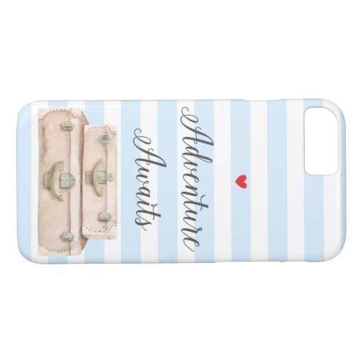 Travel Suitcases iPhone 8 Case - Adventure Awarits (Rückseite (Horizontal))