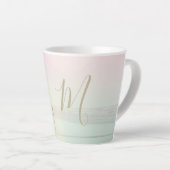 Travel Summer Surfers Beach Pink Mist Monogram Milchtasse (Rechte Ecke)