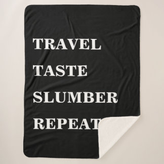 Travel Taste Slumber Wiederholung | Erstellen Sie  Sherpadecke