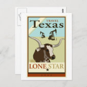 Travel Texas Postkarte (Vorne/Hinten)