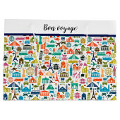 Travel the world große geschenktüte (Rückseite)