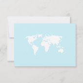 Travel-Thema Babydusche Niedlich Flat Danke Karte (Rückseite)