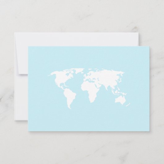 Travel-Thema Babydusche Niedlich Flat Danke Karte (Rückseite)