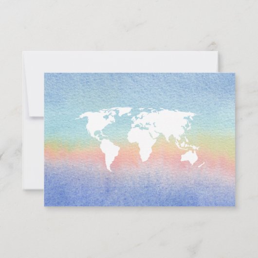 Travel-Thema Babydusche Niedlich Flat Danke Karte (Rückseite)