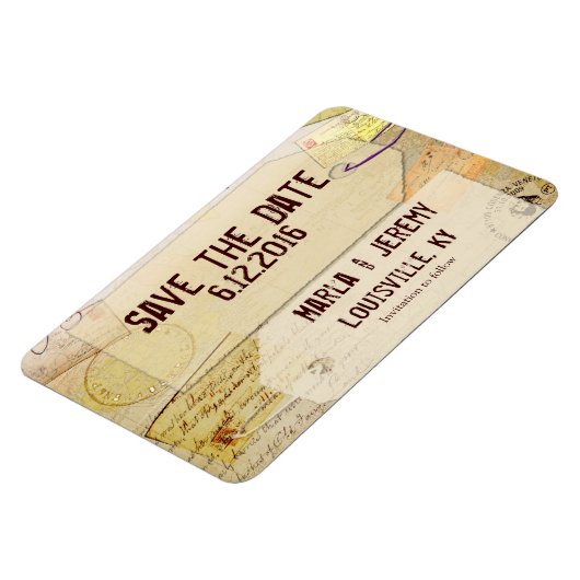 Travel Theme speichern Datums-Magnet Magnet (Linke Seite)