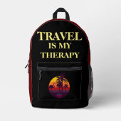 TRAVEL Therapiedesign Bedruckter Rucksack (Vorderseite)