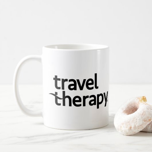 Travel Therapy Mug | Travel Mug  Kaffeetasse (Mit Donut)