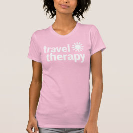 Travel Therapy T-Shirt | Travel Shirt Pink