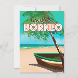Travel to Borneo Einladung