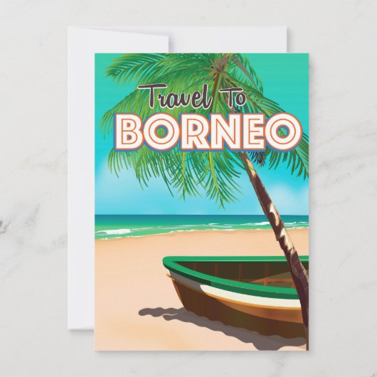 Travel to Borneo Einladung (Rückseite)