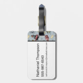 Travel To HOGWARTS™ Pattern Gepäckanhänger (Rückseite vertikal)