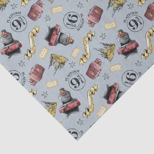 Travel To HOGWARTS™ Pattern Seidenpapier (Ausschnitt)