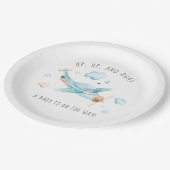 Travel Toy Airplane Boy Baby Dusche Pappteller (Schrägansicht)