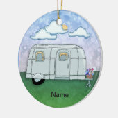 Travel Trailer  Keramik Ornament (Links)