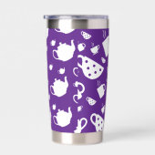 Travel Tumbler with Coffee Tee Pattern Thermobecher (Rechts)