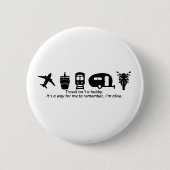 Travel typography button (Vorderseite)