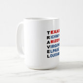 TRAVEL USA KAFFEETASSE (Vorderseite Links)