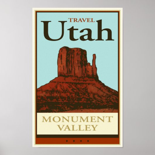 Travel Utah Poster (Vorne)