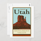 Travel Utah Postkarte (Vorne/Hinten)