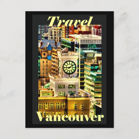Travel Vancouver, BC, Canada Postkarte (Vorderseite)