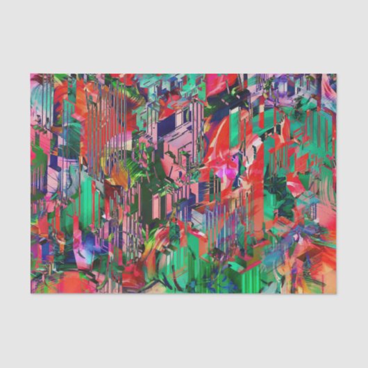 Travel World Abstrakt City Gebäude Skyline Seidenpapier (Vorderseite)