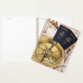 Travel World Map Passport Compass Stylish  Planer (Anzeige)