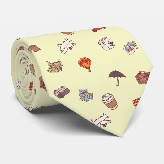 Travelaholic Krawatte (Gerollt)