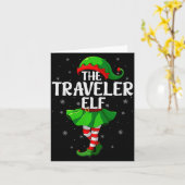 Traveler Elf Christmas Girls Women Elf Squad Xmas Karte (Gelbe Blume)
